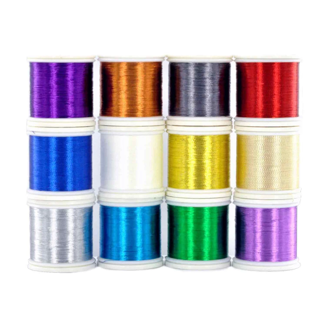 12-Spool ProWrap Metallic Thread Assortment Kit Supplies