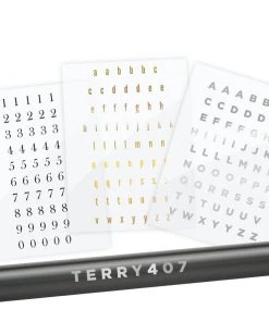 CRB All-in-One Number & Alphabet Rod Decal Kit - Peel & Stick Letters Supplies