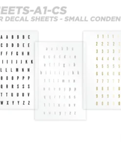 CRB All-in-One Number & Alphabet Rod Decal Kit - Peel & Stick Letters Supplies