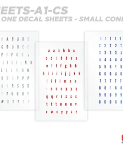 CRB All-in-One Number & Alphabet Rod Decal Kit - Peel & Stick Letters Supplies