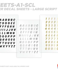 CRB All-in-One Number & Alphabet Rod Decal Kit - Peel & Stick Letters Supplies