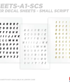 CRB All-in-One Number & Alphabet Rod Decal Kit - Peel & Stick Letters Supplies