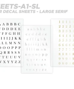 CRB All-in-One Number & Alphabet Rod Decal Kit - Peel & Stick Letters Supplies