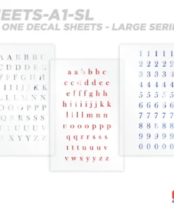 CRB All-in-One Number & Alphabet Rod Decal Kit - Peel & Stick Letters Supplies