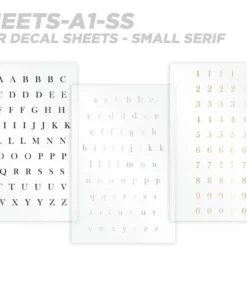 CRB All-in-One Number & Alphabet Rod Decal Kit - Peel & Stick Letters Supplies