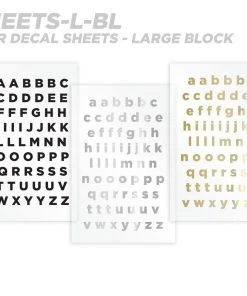 CRB Alphabet Rod Decals - Peel & Stick Letters