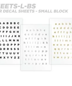 CRB Alphabet Rod Decals - Peel & Stick Letters