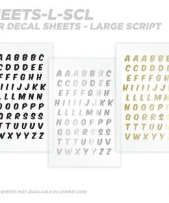 CRB Alphabet Rod Decals - Peel & Stick Letters