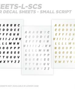 CRB Alphabet Rod Decals - Peel & Stick Letters