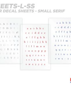 CRB Alphabet Rod Decals - Peel & Stick Letters