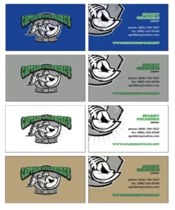 Mud Hole Gear Custom Business Cards: Green Bones