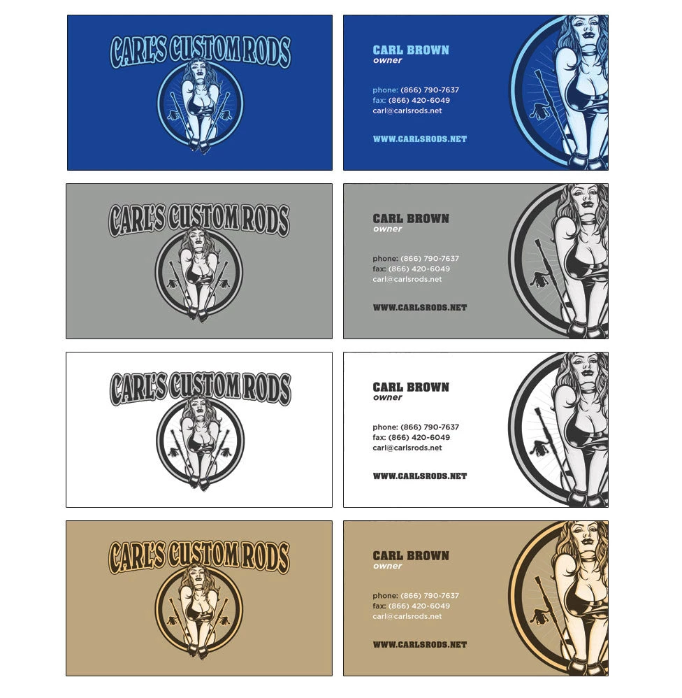 Mud Hole Gear Custom Business Cards: Pinup Girl