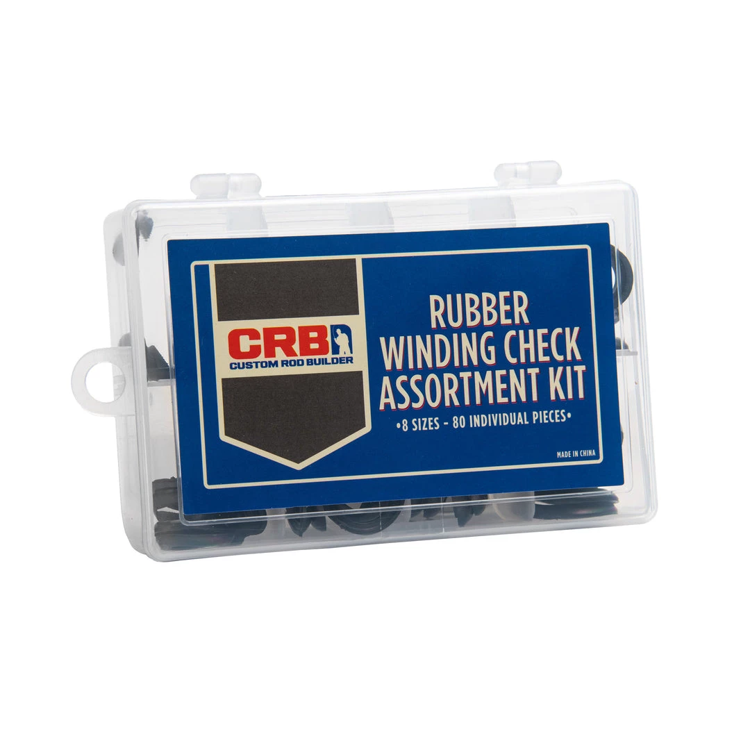 CRB Black Rubber Winding Checks - 80-Piece Assortment Kit Components