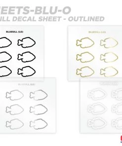 CRB Bluegill Silhouette Rod Decals - Peel & Stick