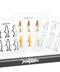 CRB Supplies Bonefish Silhouette Rod Decals - Peel & Stick