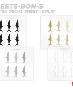 CRB Supplies Bonefish Silhouette Rod Decals - Peel & Stick