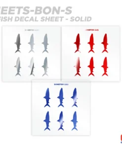 CRB Supplies Bonefish Silhouette Rod Decals - Peel & Stick