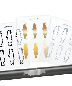 CRB Catfish Silhouette Rod Decals - Peel & Stick Supplies