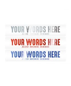 Mud Hole Customizable Designer Rod Decals - Letterpress