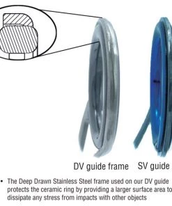 Pacific Bay Components Deep Drawn Single Foot Spinning Guides Model DV