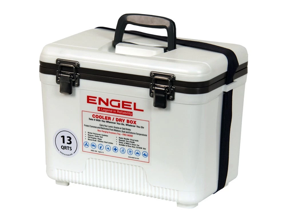 Engel USA Engel 13 Qt. Cooler/Dry Box - White