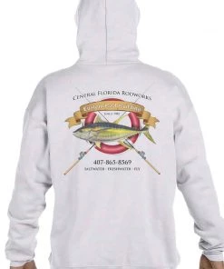 Mud Hole Custom Hoodie: Life Ring With Crossing Rods