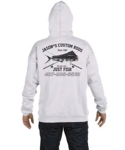 Mud Hole Gear Custom Hoodie: Vintage Distressed Fish And Rods