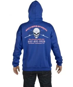 Mud Hole Custom Hoodie: Skull With Crossing Rods