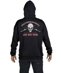 Mud Hole Custom Hoodie: Skull With Crossing Rods