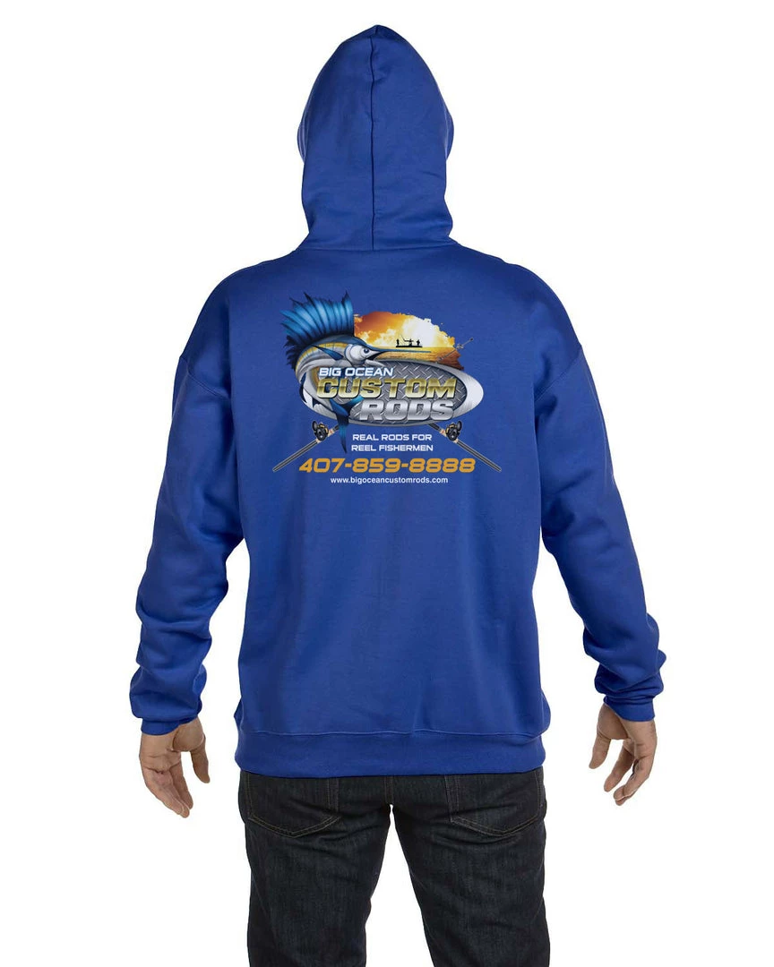 Mud Hole Custom Hoodie: Jumping Marlin Gear