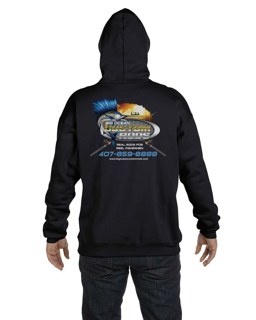 Mud Hole Custom Hoodie: Jumping Marlin Gear