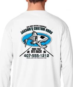 Mud Hole Gear Long-Sleeve Mesh Performance Tee: Fish Skeleton