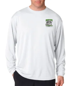 Mud Hole Custom Long-Sleeve Mesh Performance Tee: Green Bones Gear