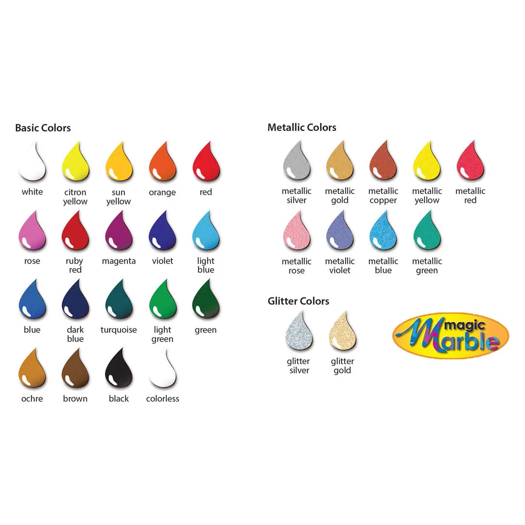 Supplies Magic Marble Swirling Paints