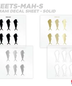 CRB Mahi Mahi Silhouette Rod Decals - Peel & Stick Supplies