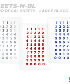 CRB Numeric Rod Decals - Peel & Stick Numbers