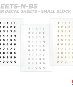 CRB Numeric Rod Decals - Peel & Stick Numbers