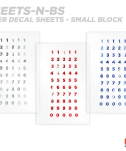 CRB Numeric Rod Decals - Peel & Stick Numbers