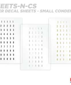 CRB Numeric Rod Decals - Peel & Stick Numbers