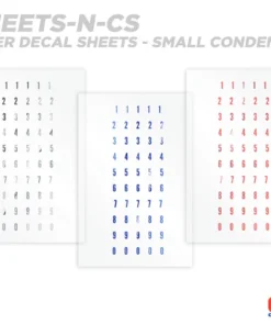 CRB Numeric Rod Decals - Peel & Stick Numbers