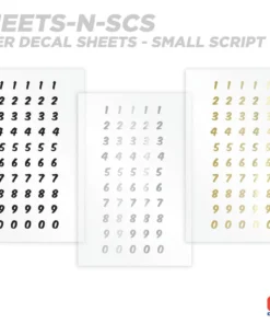 CRB Numeric Rod Decals - Peel & Stick Numbers