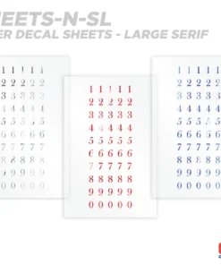 CRB Numeric Rod Decals - Peel & Stick Numbers