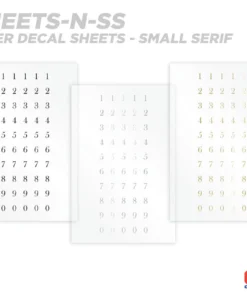 CRB Numeric Rod Decals - Peel & Stick Numbers