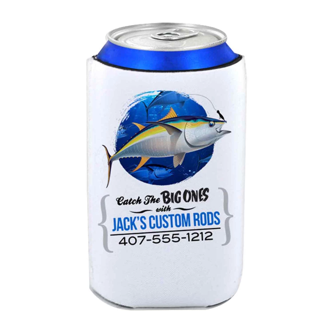 Mud Hole Personalized Can Koozie 017 Catch The Big Ones Gear
