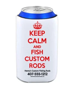 Mud Hole Personalized Can Koozie 018 Keep Calm And Fish Custom Rods