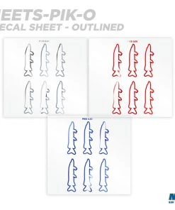 CRB Pike Silhouette Rod Decals - Peel & Stick