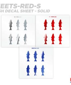 CRB Redfish Silhouette Rod Decals - Peel & Stick