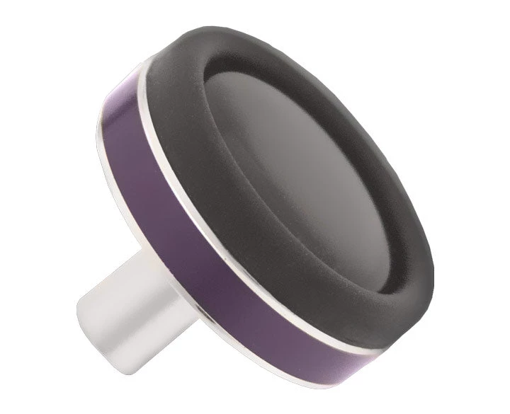 CRB Rubber Butt Cap With Designer Aluminum Trim Components