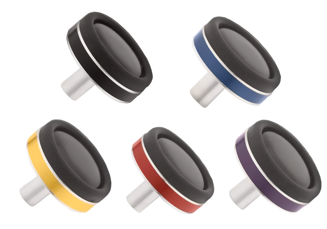 CRB Rubber Butt Cap With Designer Aluminum Trim Components