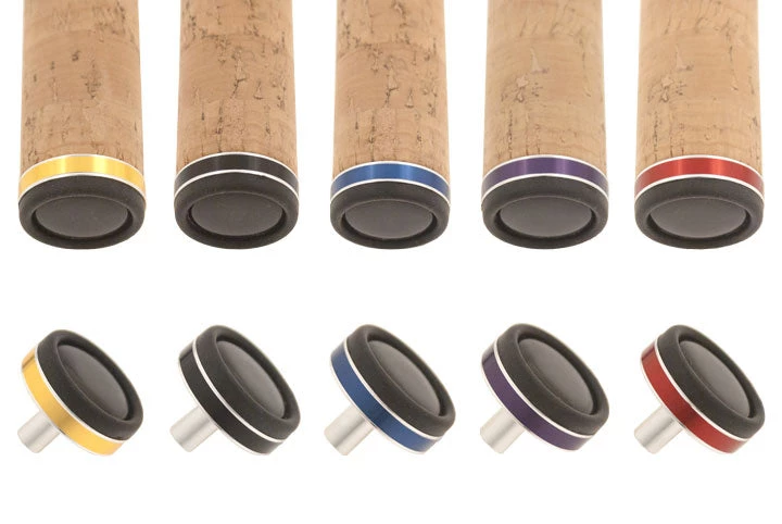 CRB Rubber Butt Cap With Designer Aluminum Trim Components